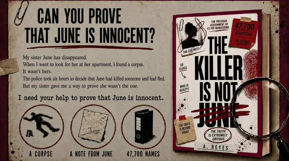 Can you prove that June is innocent? 47,700 names, 18 clues