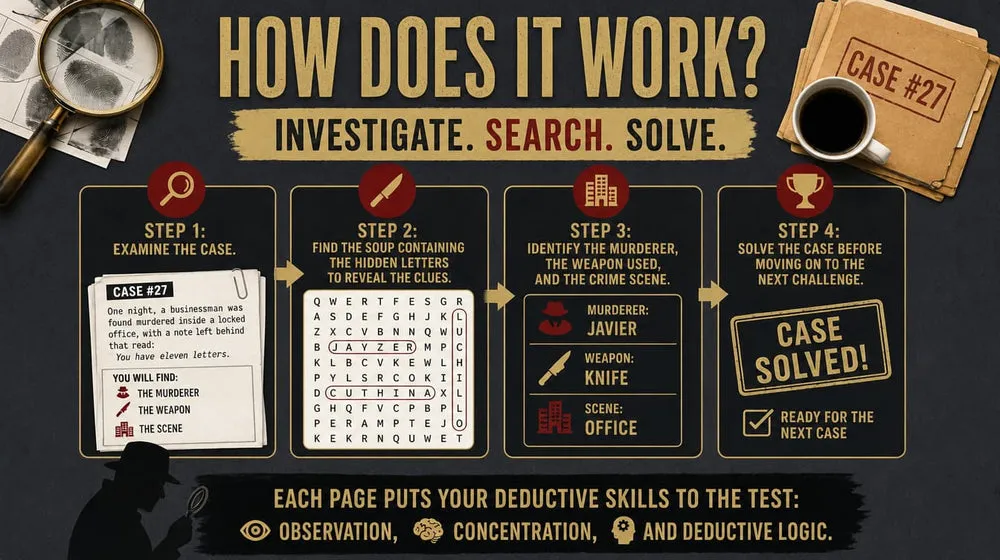 Suspicions: how does it work - investigate, search, solve